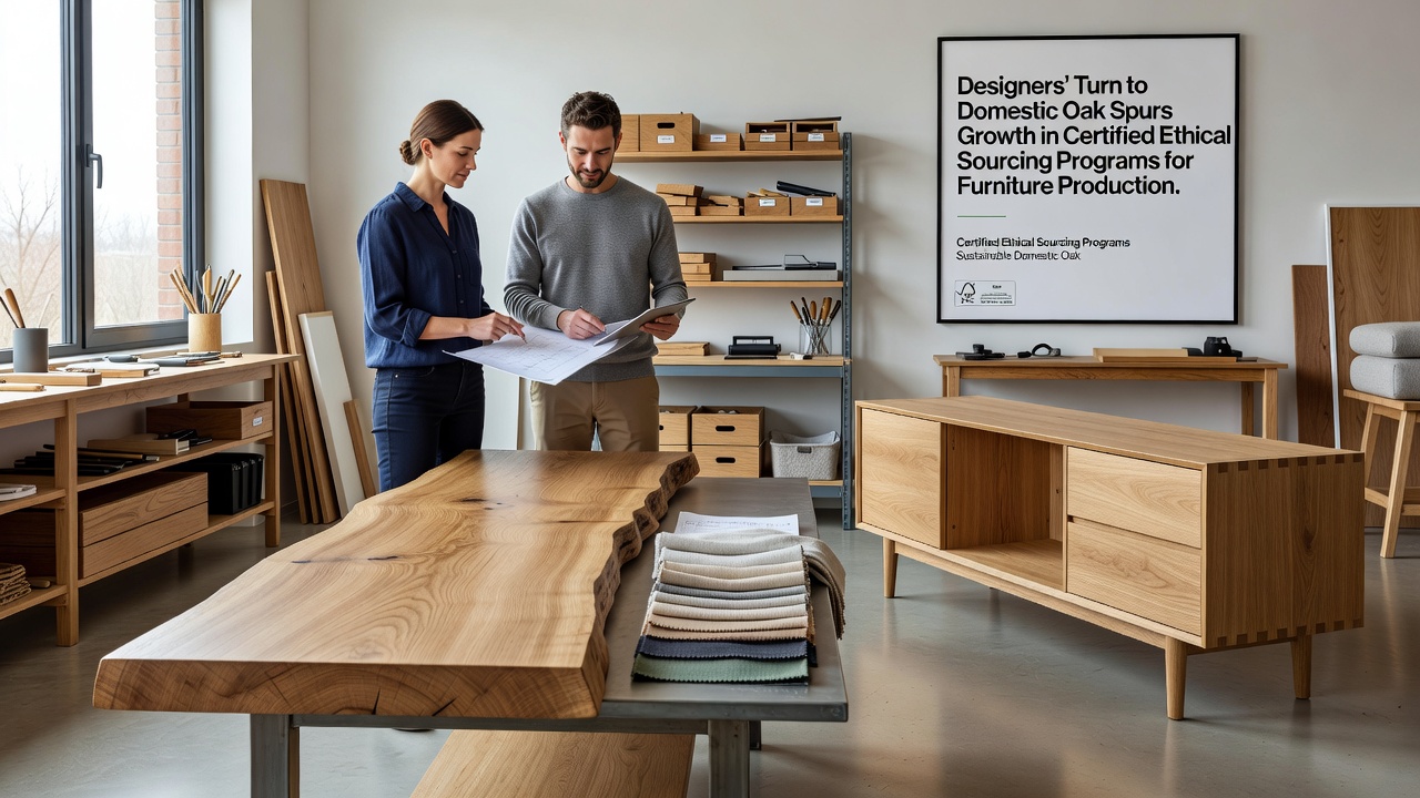 Designers' Turn to Domestic Oak Spurs Growth in Certified Ethical Sourcing Programs for Furniture Production