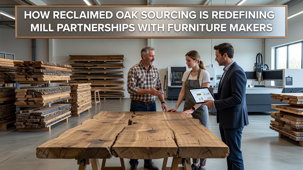 How Reclaimed Oak Sourcing Is Redefining Mill Partnerships With Furniture Makers